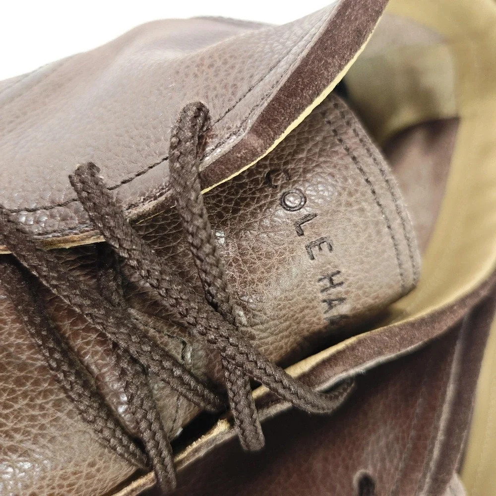 Cole Haan Shoes Mens 11 Brown Leather Curtis Chukka Boots Ankle Lace Up Casual